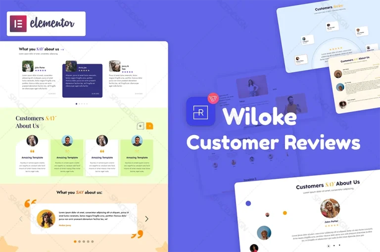افزونه Customer Reviews Wiloke برای المنتور | نمایش نظرات مشتریان