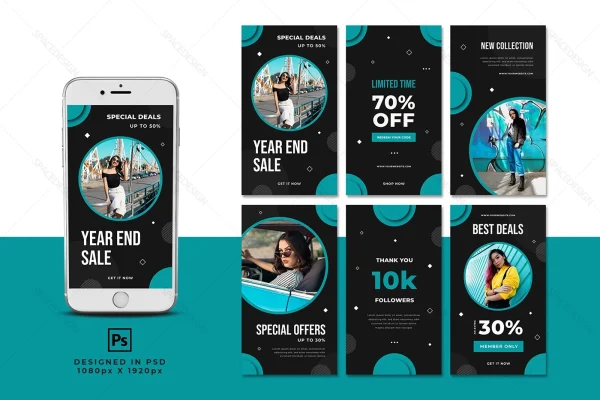 دانلود طرح لایه باز استوری اینستاگرام حراج پایان سال